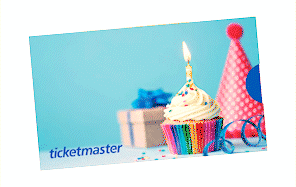 Ticketmaster Happy Birthday slider wallet